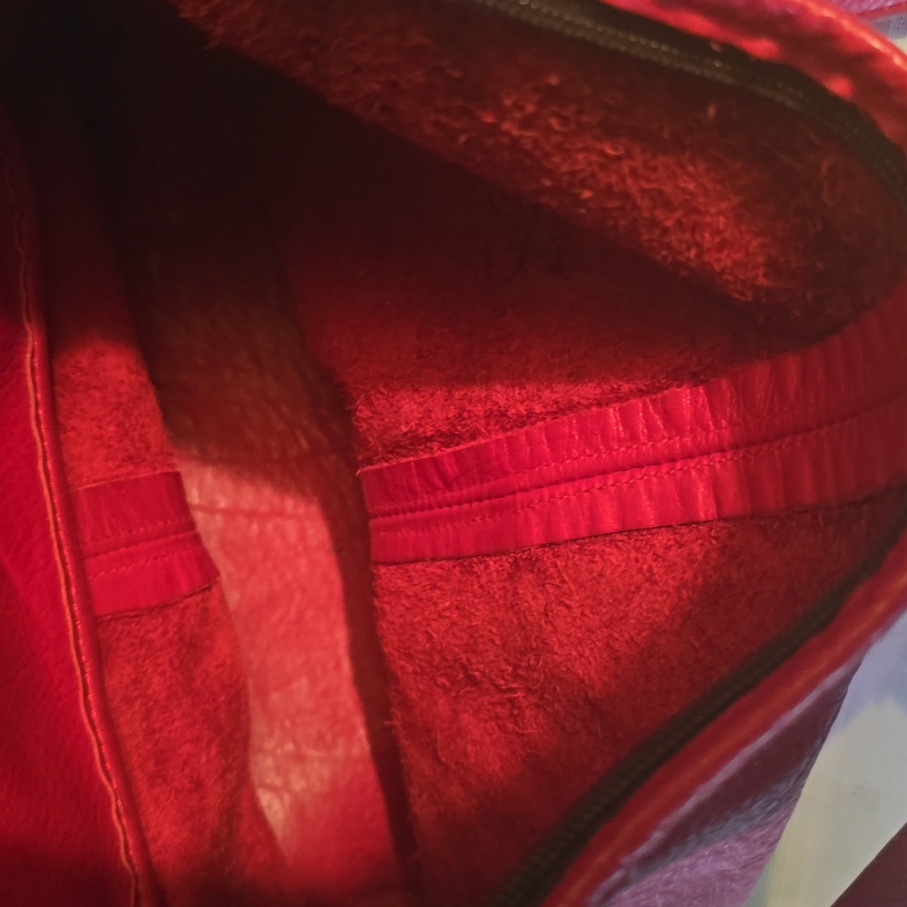 Coach Red  Leather Handbag - Picture 6 of 7
